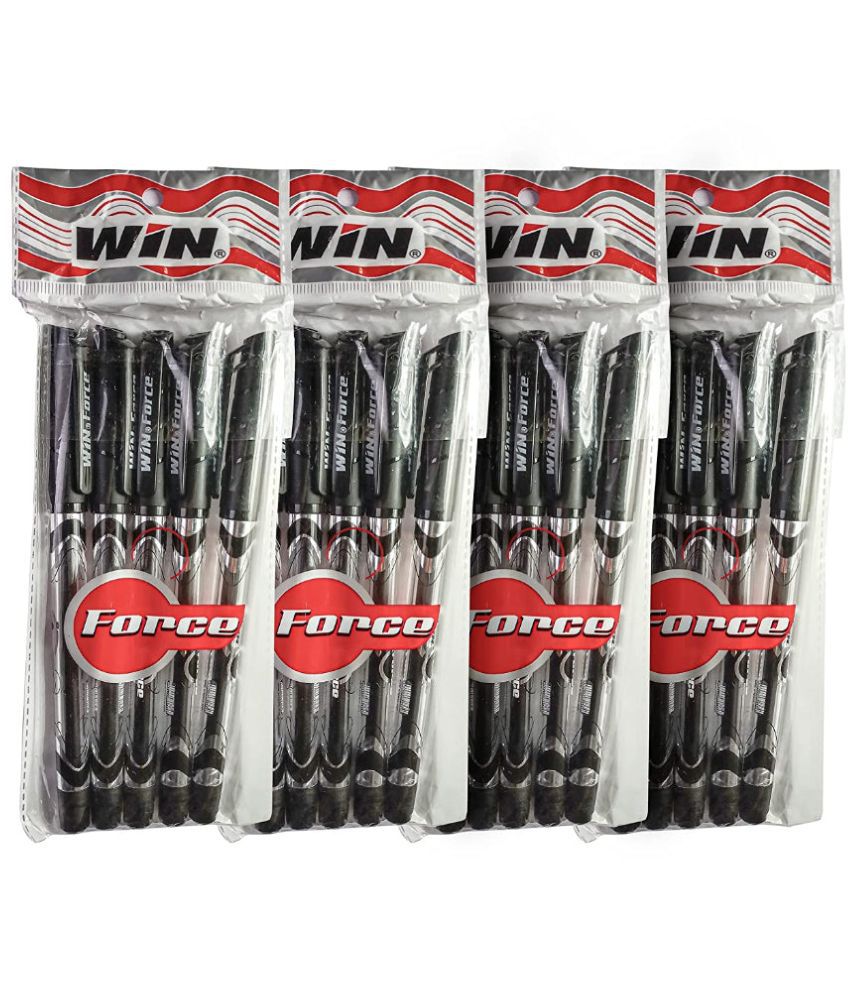     			WIN Force 20 Black Ink Ball Pens