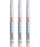 uni-ball PX21 Paint Markers (White Ink, Pack of 3)