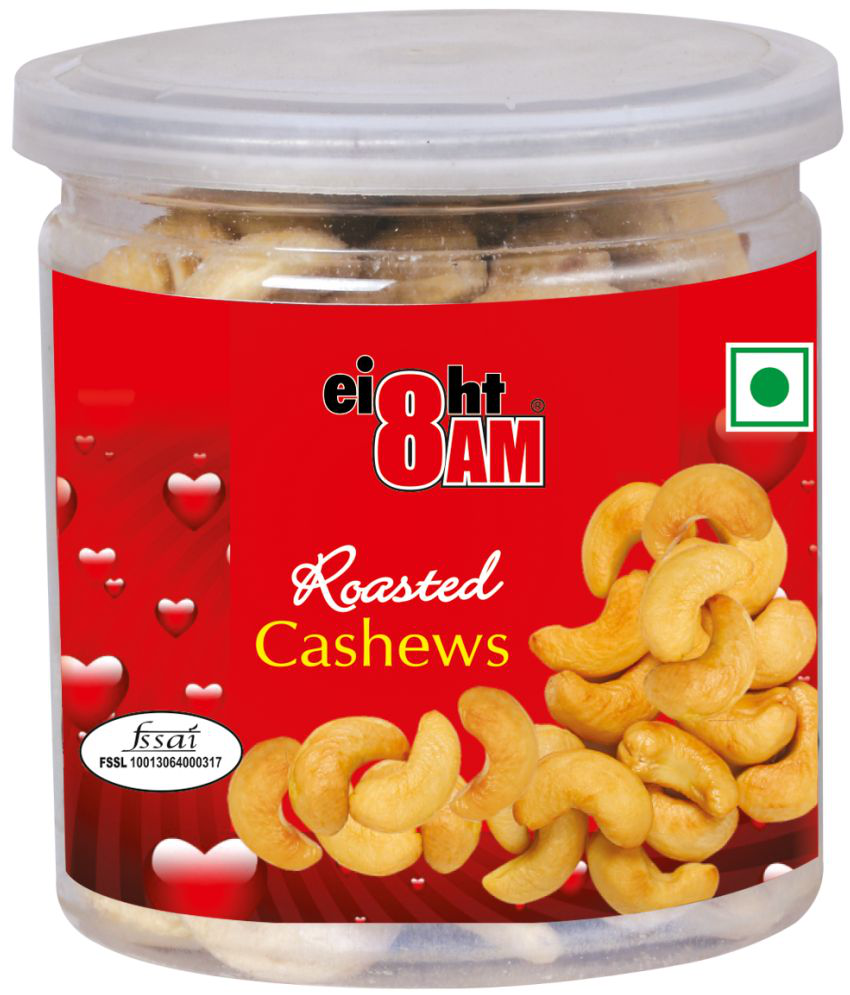     			8AM Roasted Cashews Can 200g