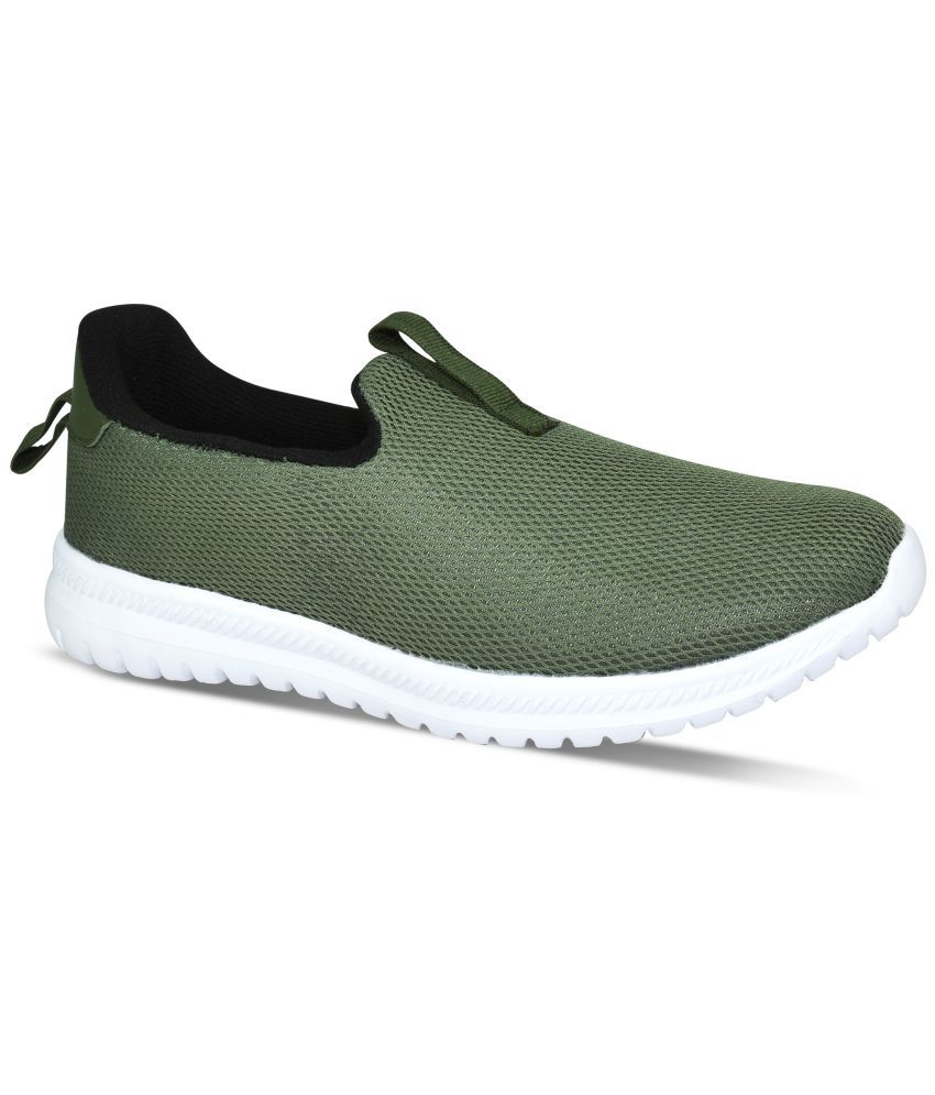     			Ajanta Olive Men's Slip-on Shoes