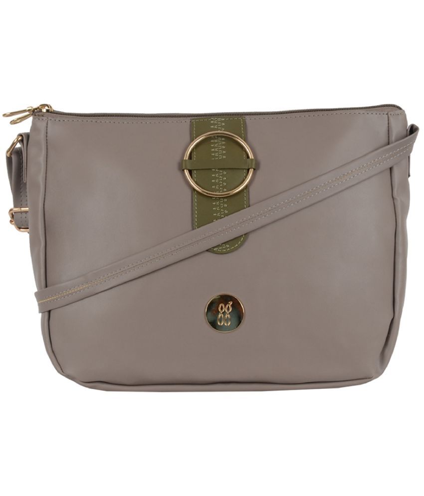     			Baggit Beige Faux Leather Handheld