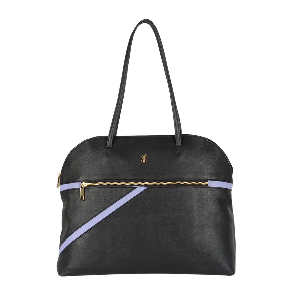     			Baggit Black Faux Leather Shoulder Bag