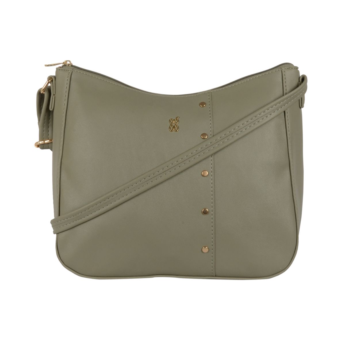     			Baggit Green Faux Leather Handheld
