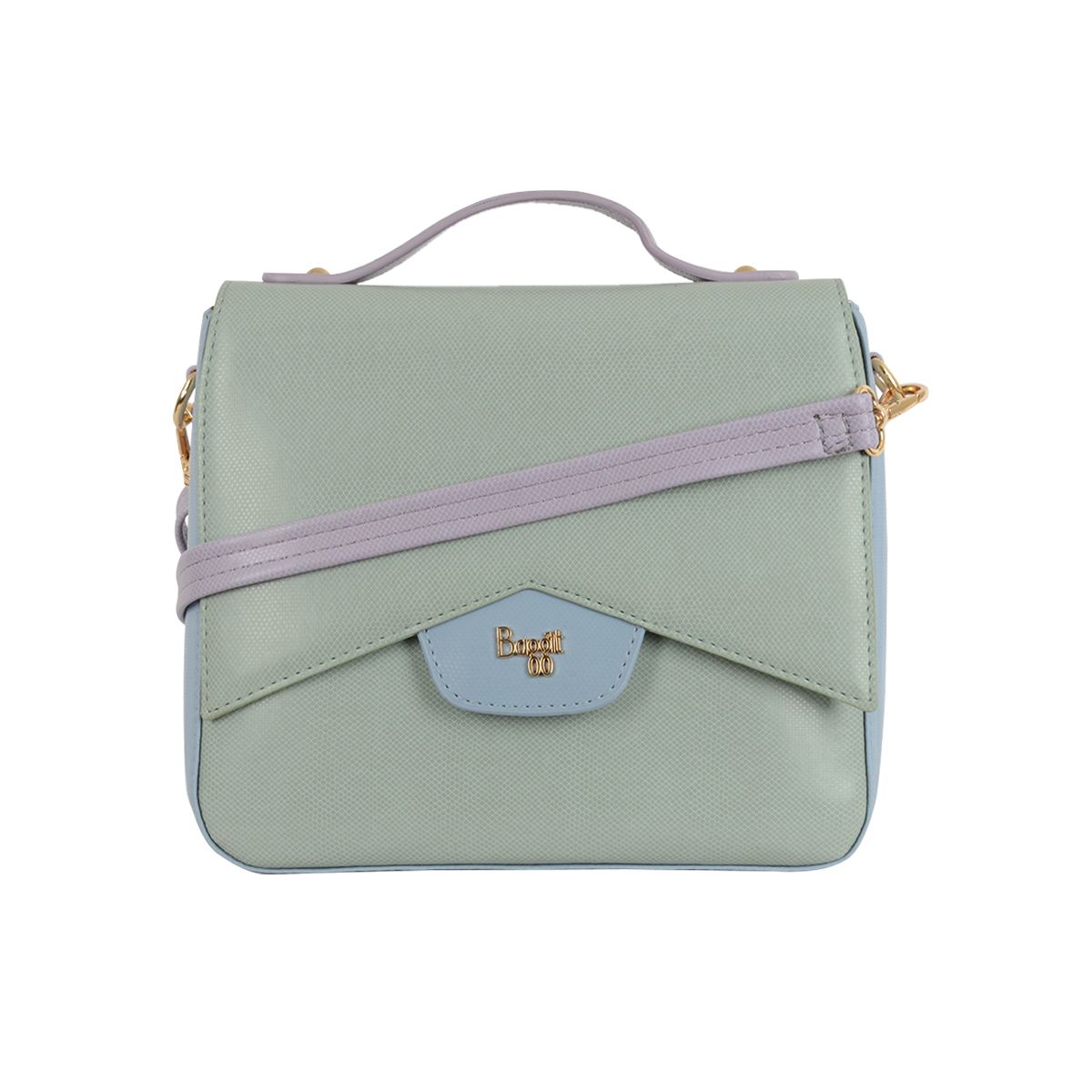     			Baggit Green Faux Leather Handheld