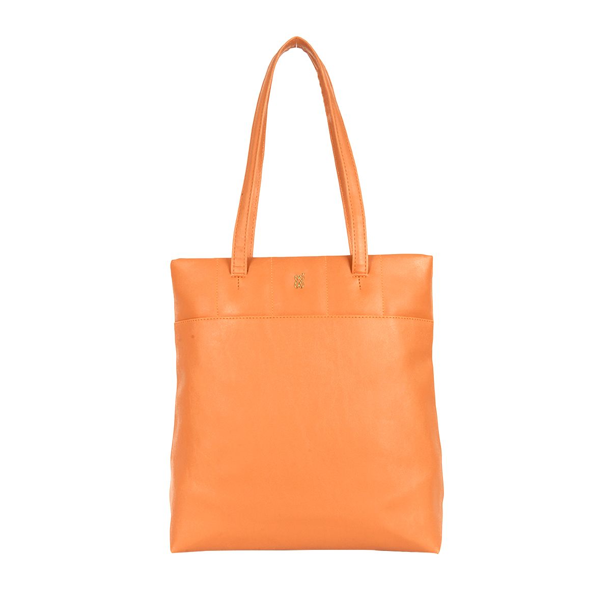     			Baggit Tote Bag Faux Leather Set of 1 ( Orange )