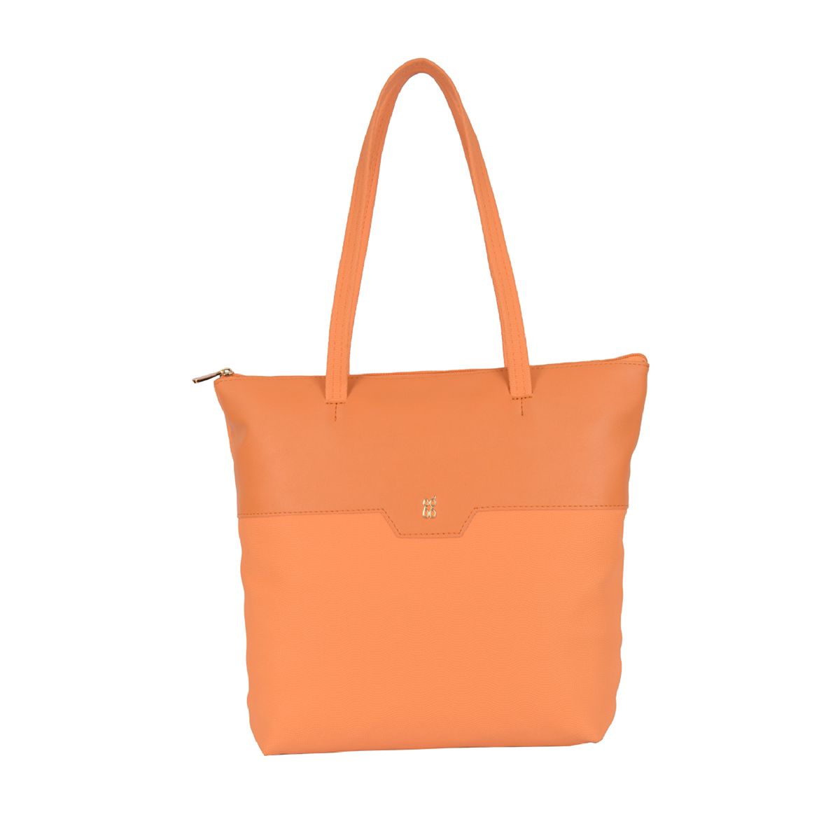     			Baggit Tote Bag Faux Leather Set of 1 ( Orange )