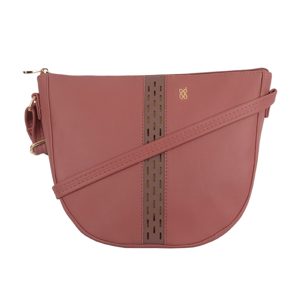     			Baggit Peach Faux Leather Handheld