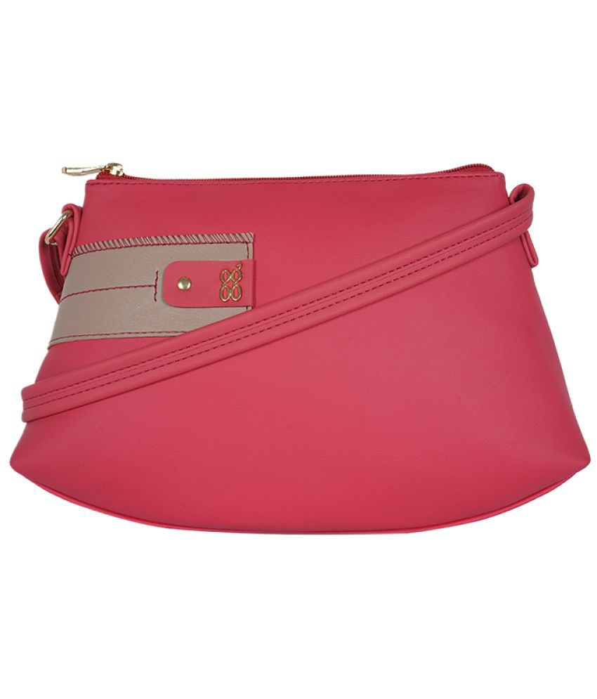     			Baggit Pink Faux Leather Handheld