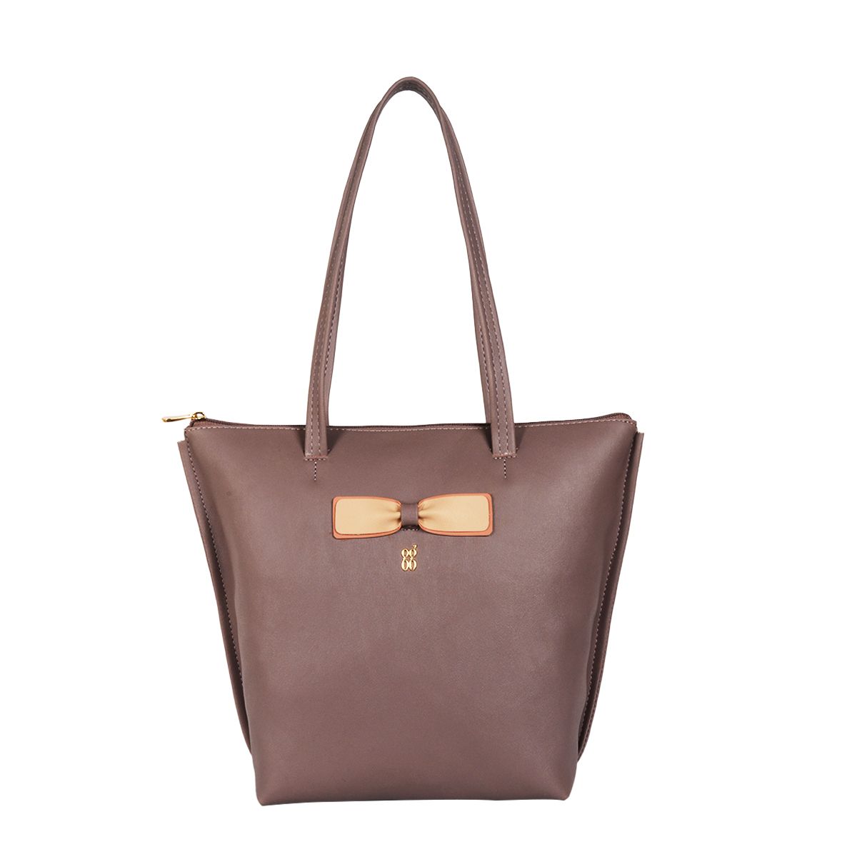     			Baggit Purple Faux Leather Tote Bag