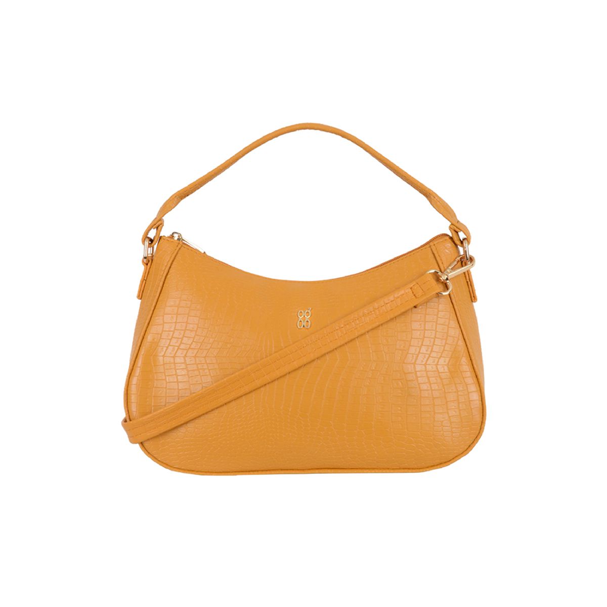     			Baggit Yellow Faux Leather Handheld