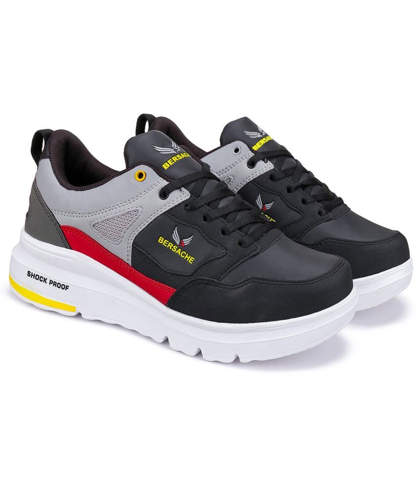     			Bersache Casual Shoes Black Men's Outdoor