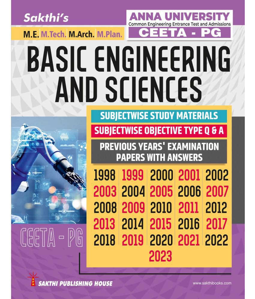     			CEETA-PG Basic Engineering and Sciences Previous Years Examination Solved Papers