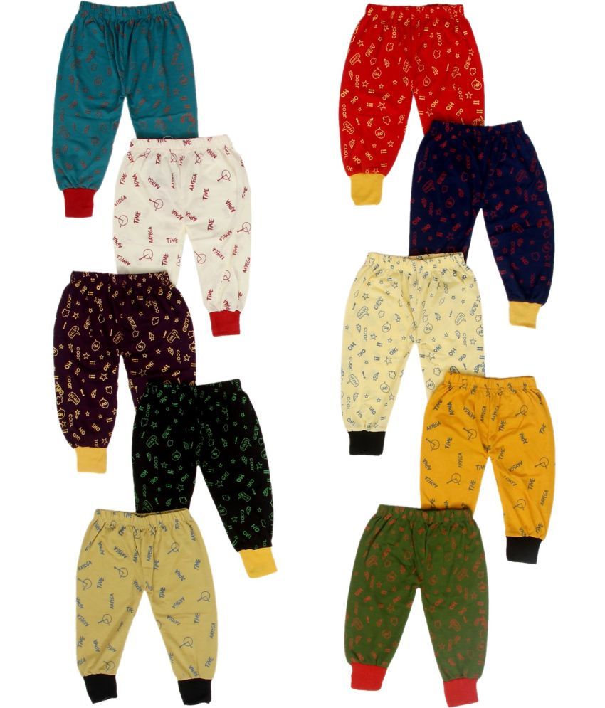     			DIAMOND EXPORTER Pack of 10 Boys Cotton Blend Trackpant ( Multicolor )