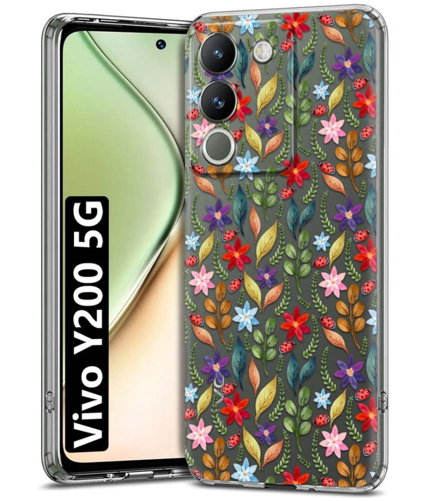     			Fashionury Multicolor Printed Back Cover Silicon Compatible For Vivo Y200 ( Pack of 1 )