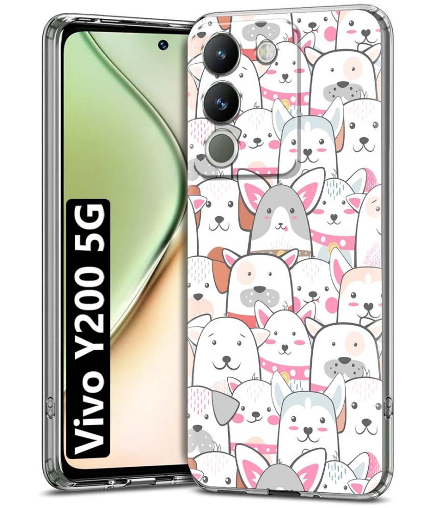     			Fashionury Multicolor Printed Back Cover Silicon Compatible For Vivo Y200 ( Pack of 1 )