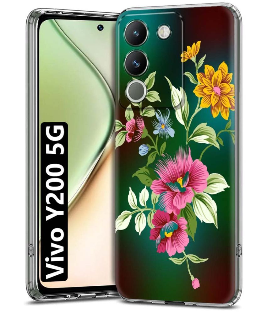     			Fashionury Multicolor Printed Back Cover Silicon Compatible For Vivo Y200 ( Pack of 1 )