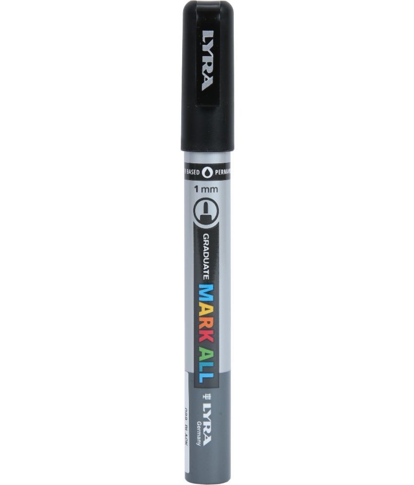     			Lyra Graduate Mark All 1.0mm Permanent Art Marker , Black, Pack of 1