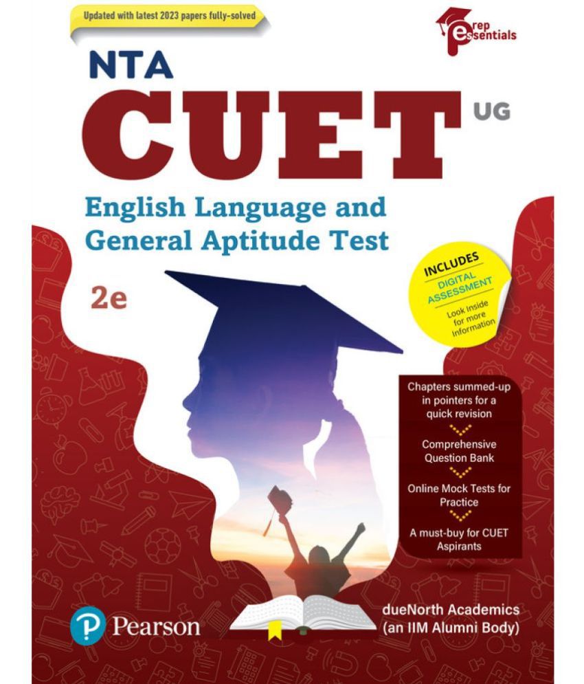     			Prep Essentials NTA CUET (UG) English Language and General Aptitude Test (Combined), 2nd Edition - Pearson
