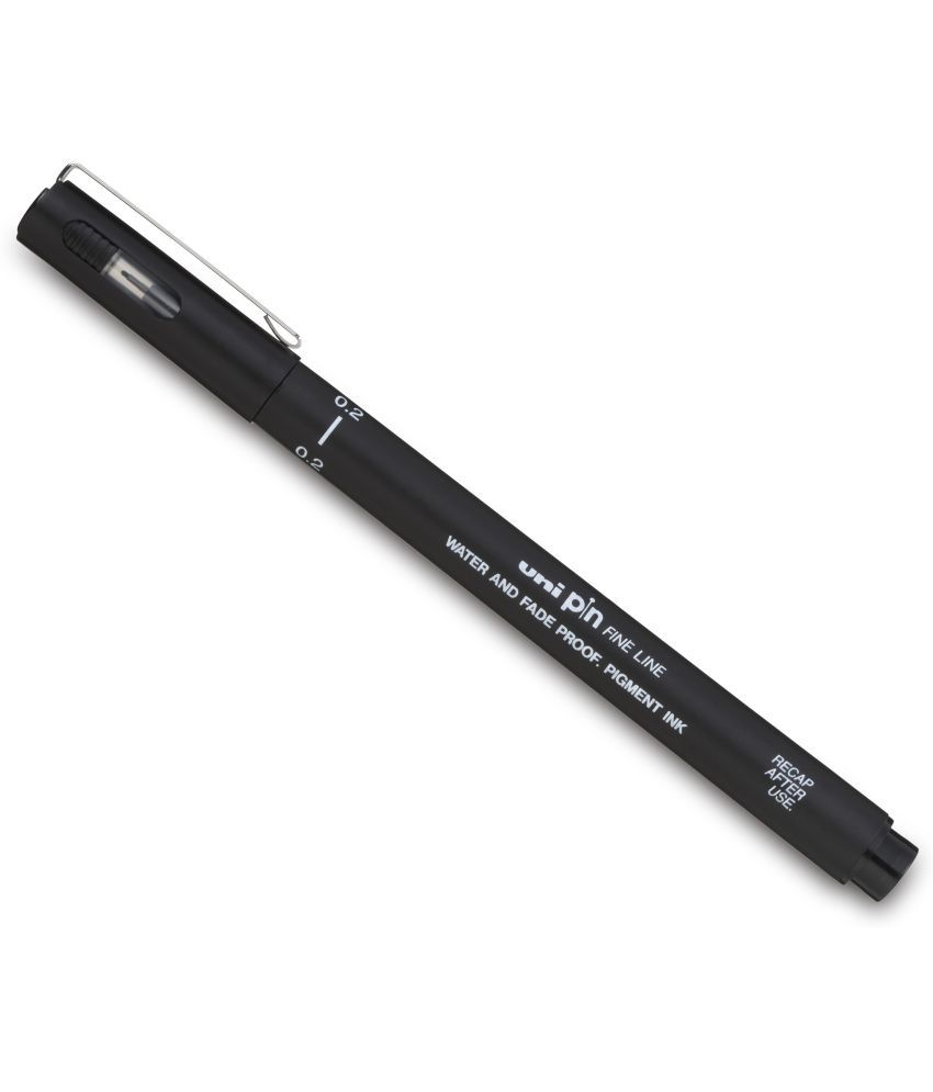     			uni-ball PIN-200 0.2mm Fineliner Drawing Pen, Black Ink, Pack of 3