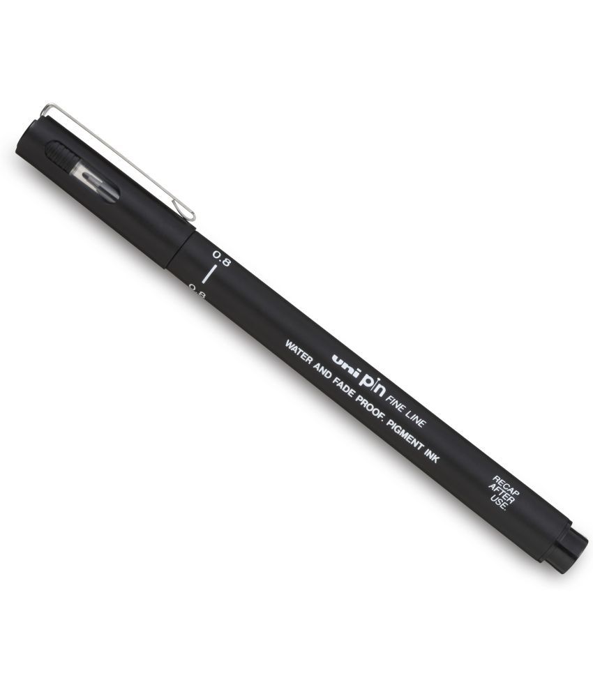     			uni-ball PIN-200 0.8mm Fineliner Drawing Pen, Black Ink, Pack of 3