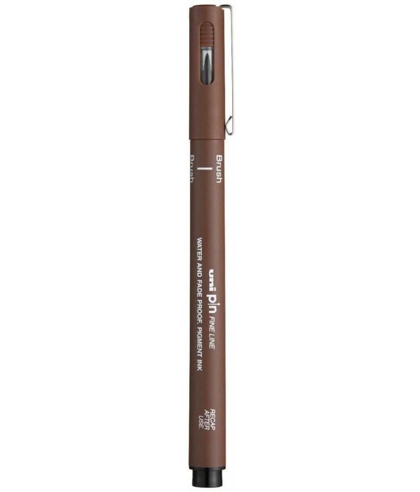     			uni-ball PIN-200 Fine Line Brush Pen, Sepia Ink, Pack of 3