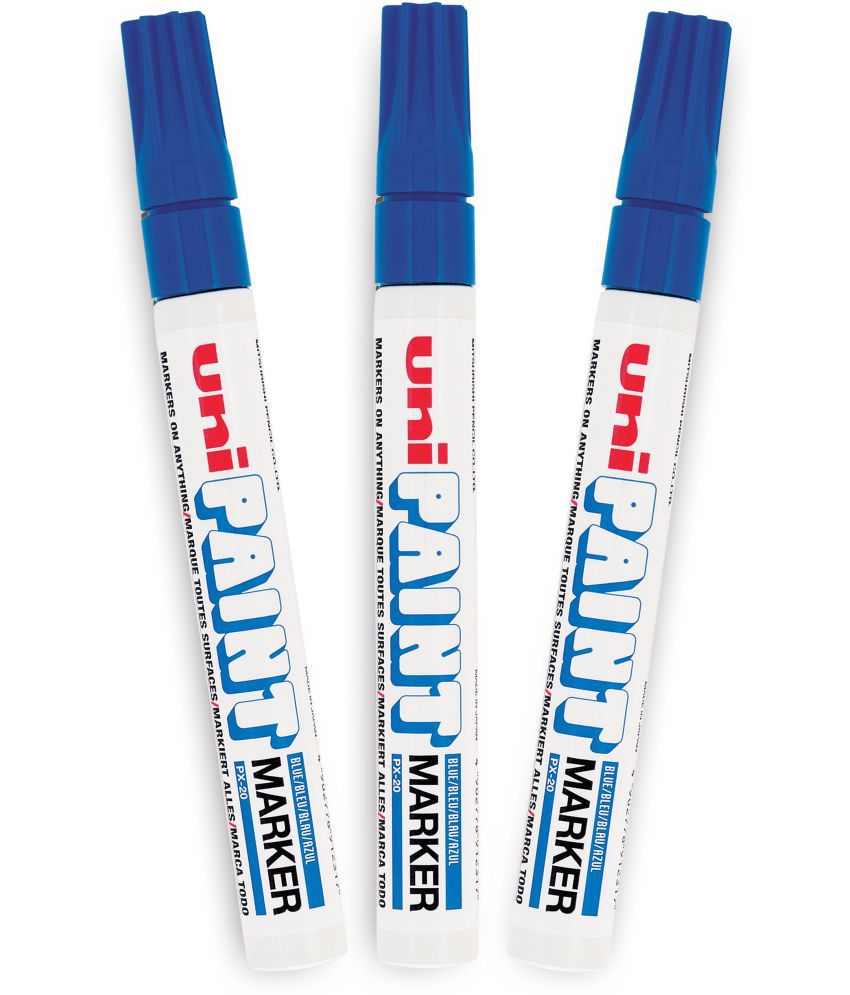     			uni-ball PX20 Paint Markers (Blue Ink, Pack of 3)