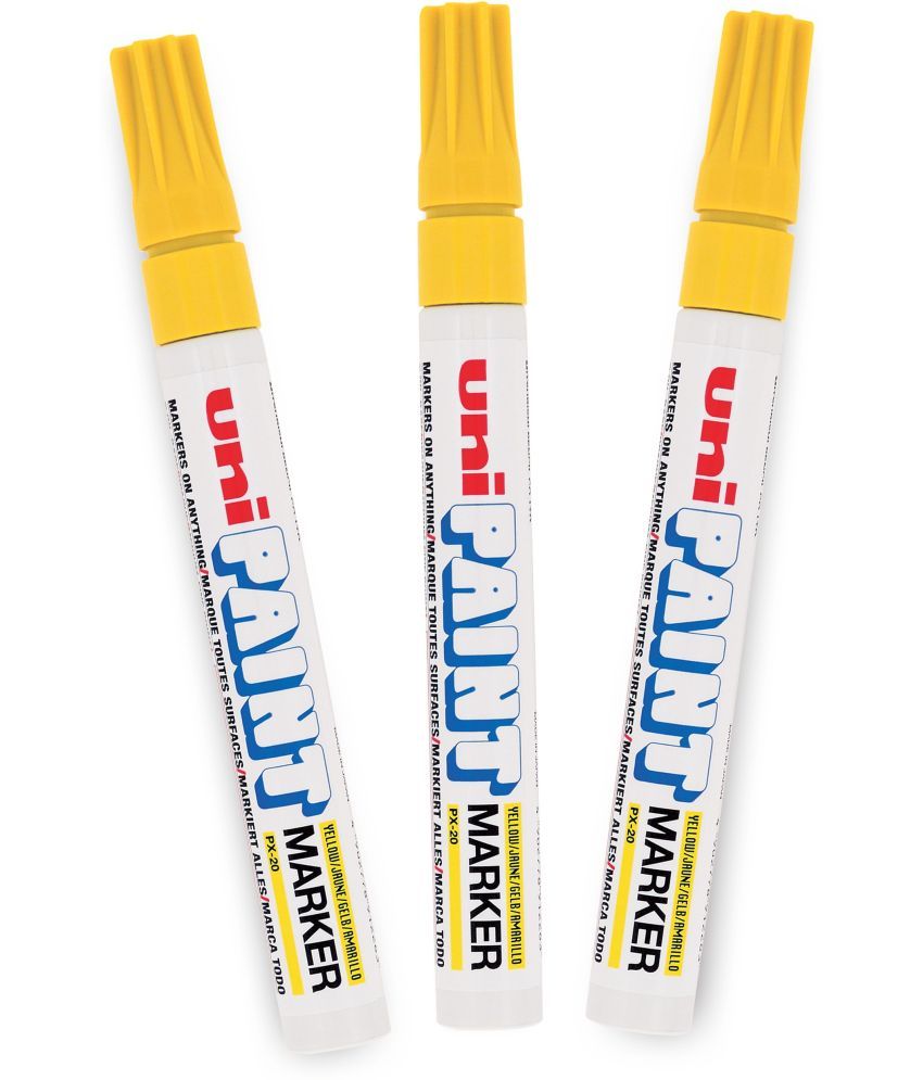     			uni-ball PX20 Paint Markers (Yellow Ink, Pack of 3)