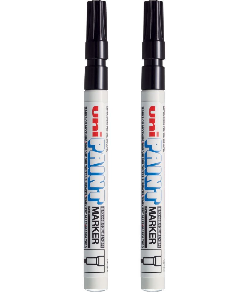     			uni-ball PX21 Paint Markers (Black Ink, Pack of 2)