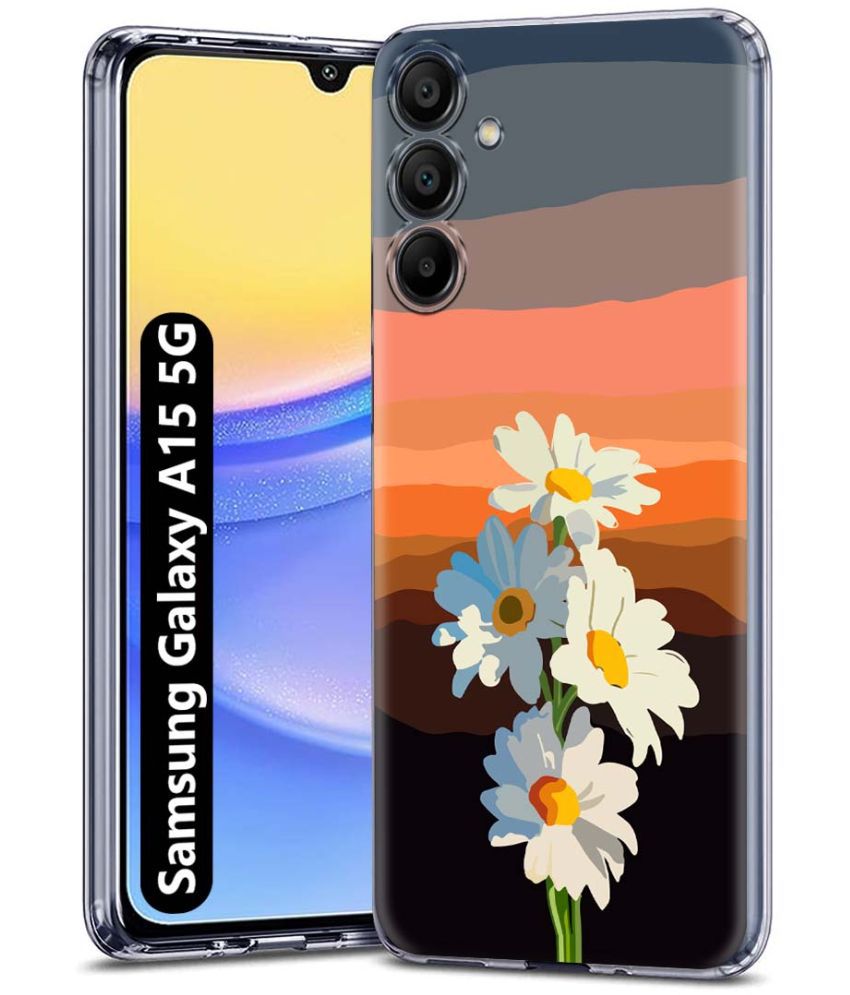     			Fashionury Multicolor Printed Back Cover Silicon Compatible For Samsung Galaxy A15 ( Pack of 1 )