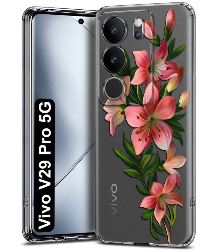     			Fashionury Multicolor Printed Back Cover Silicon Compatible For Vivo V29 Pro 5G ( Pack of 1 )