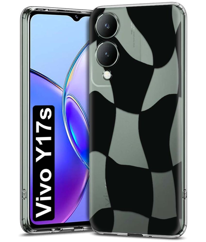     			Fashionury Multicolor Printed Back Cover Silicon Compatible For Vivo Y17s 4G ( Pack of 1 )