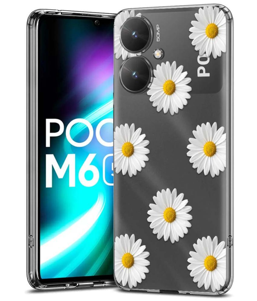     			Fashionury Multicolor Printed Back Cover Silicon Compatible For Poco M6 5G ( Pack of 1 )