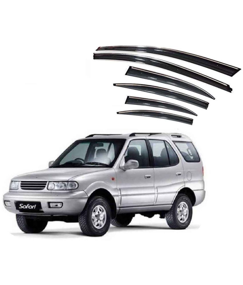     			Auto E-Shopping Wind Deflectors Black Single