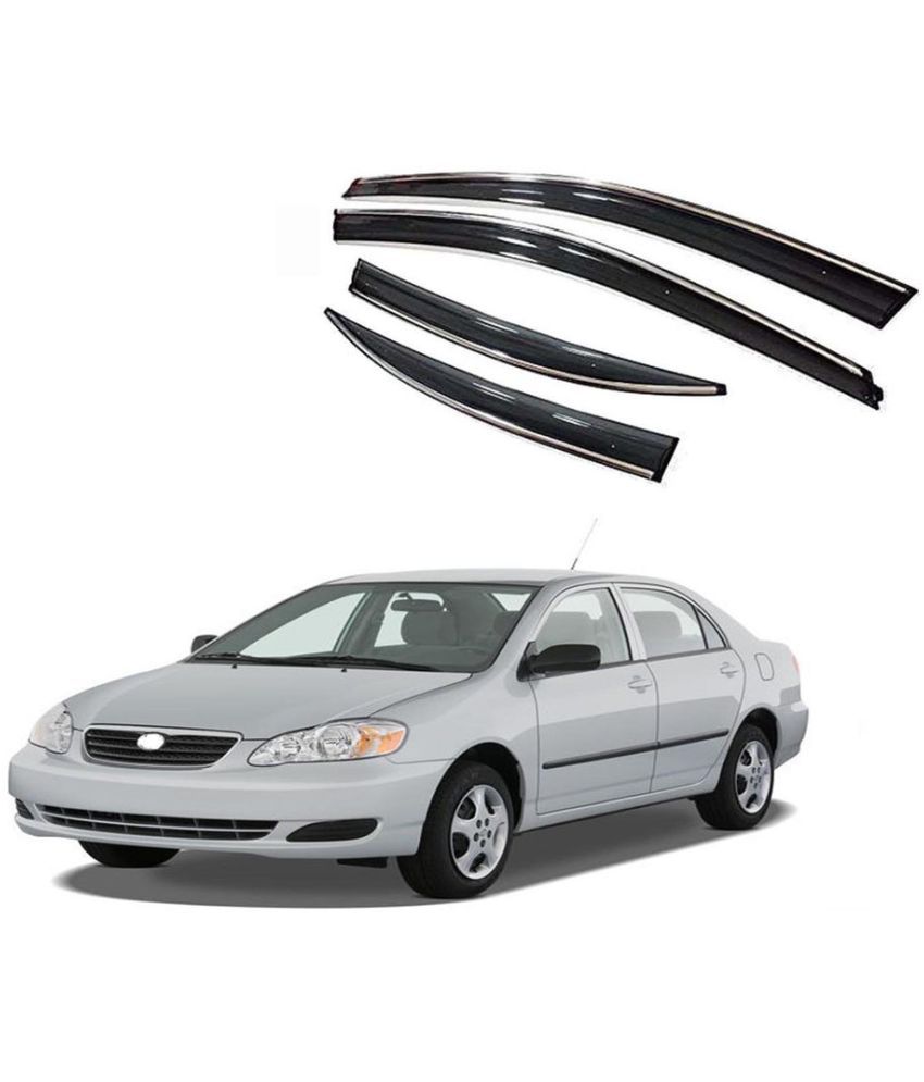     			Auto E-Shopping Wind Deflectors Black Set of 4