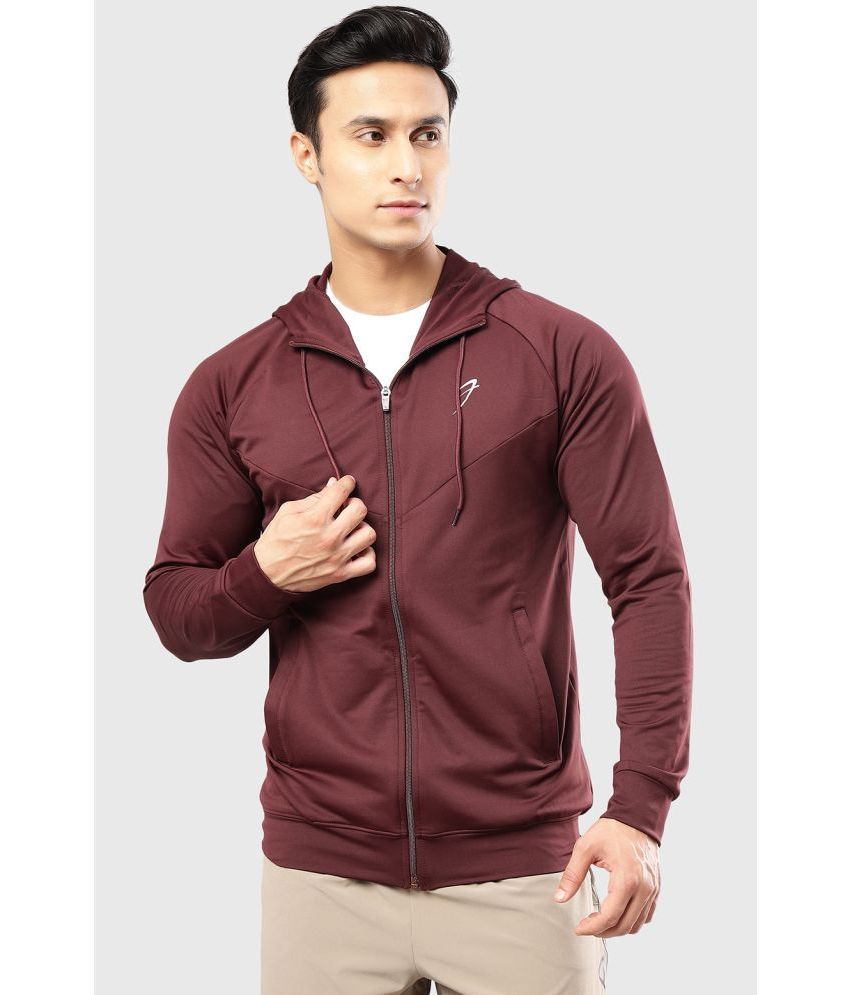     			Fuaark Wine Polyester Men's Fitness Jacket ( Pack of 1 )