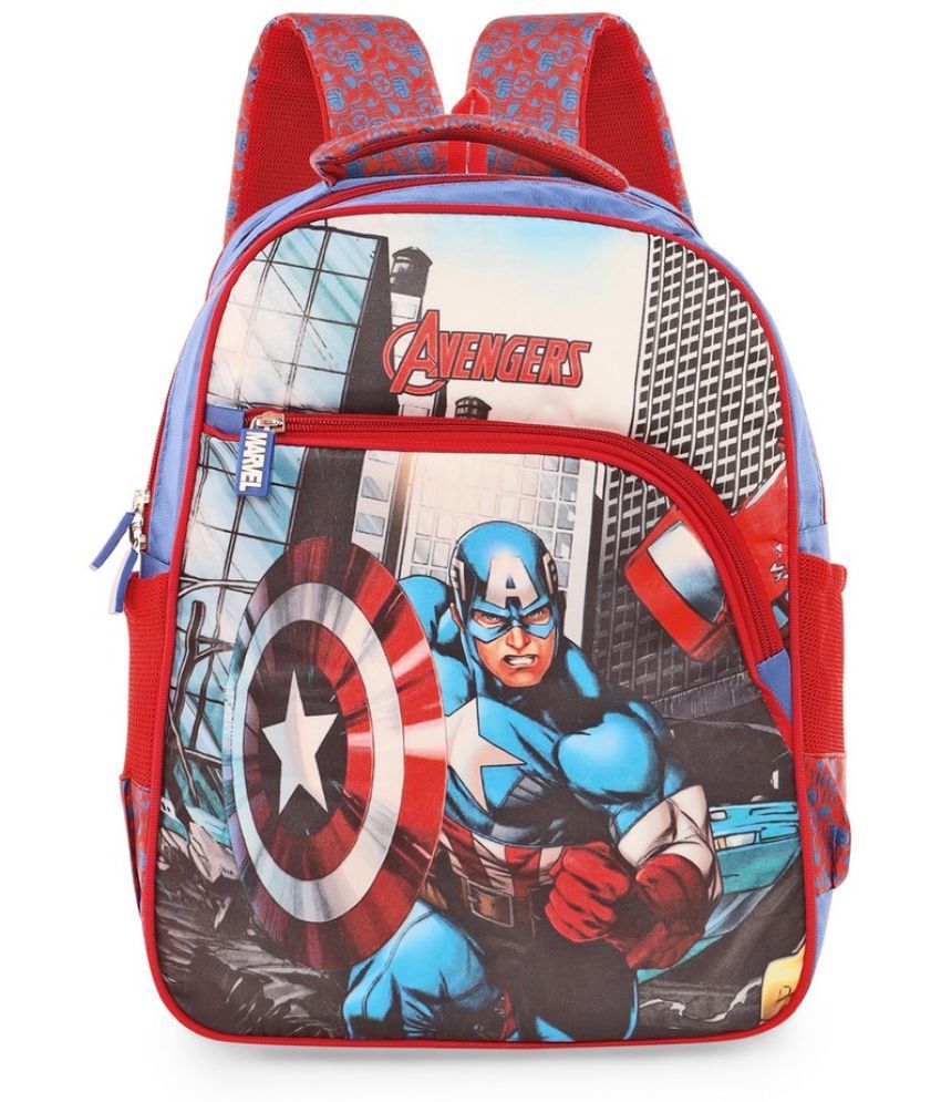     			Priority Blue Polyester Backpack For Kids