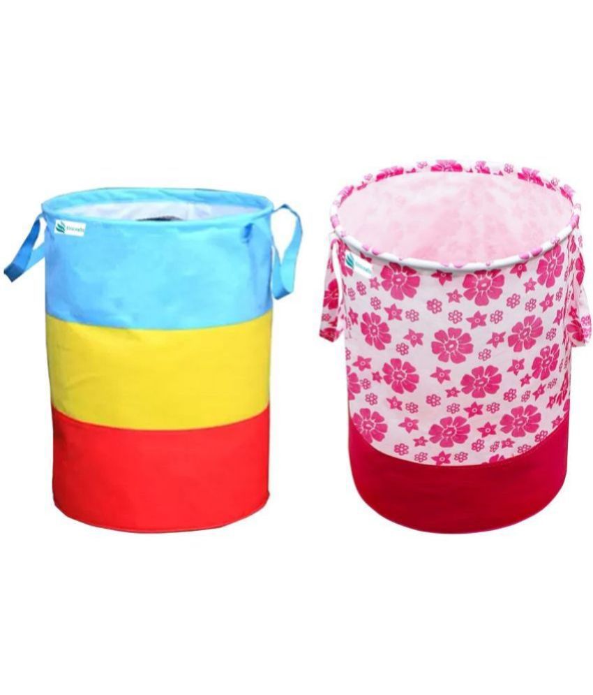     			unicrafts Multicolor Laundry Bags ( Pack of 2 )