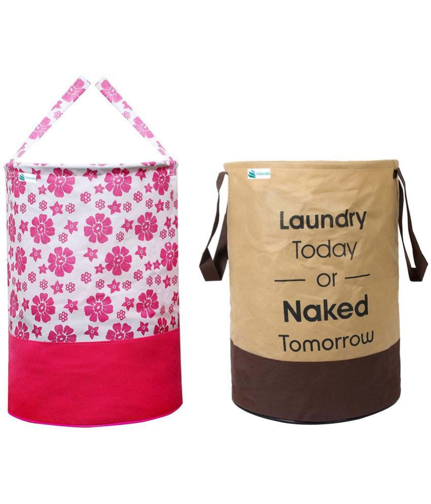     			unicrafts Pink Laundry Bags ( Pack of 2 )