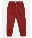 MINI KLUB Pack of 1 Boys Cotton Trackpant ( Maroon )