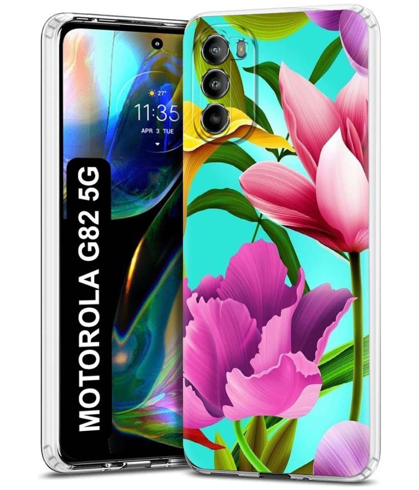     			Fashionury Multicolor Printed Back Cover Silicon Compatible For Motorola Moto G82 5G ( Pack of 1 )