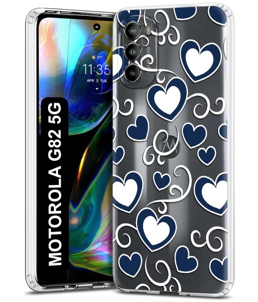     			Fashionury Multicolor Printed Back Cover Silicon Compatible For Motorola Moto G82 5G ( Pack of 1 )