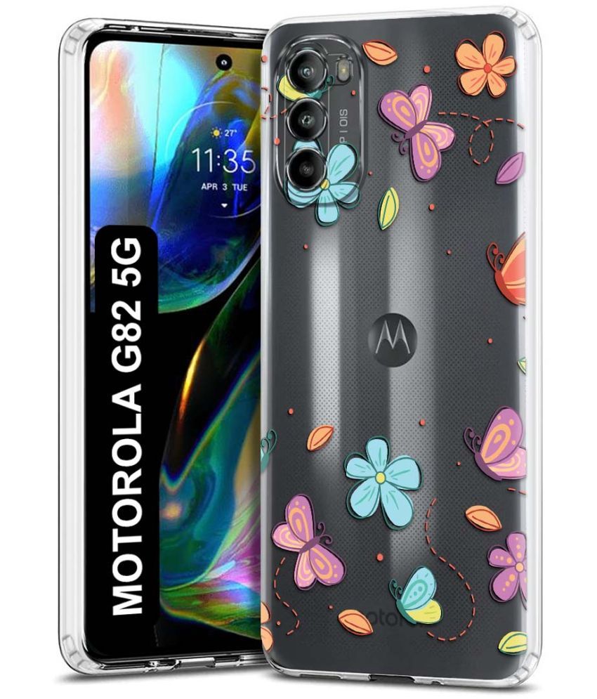     			Fashionury Multicolor Printed Back Cover Silicon Compatible For Motorola Moto G82 5G ( Pack of 1 )