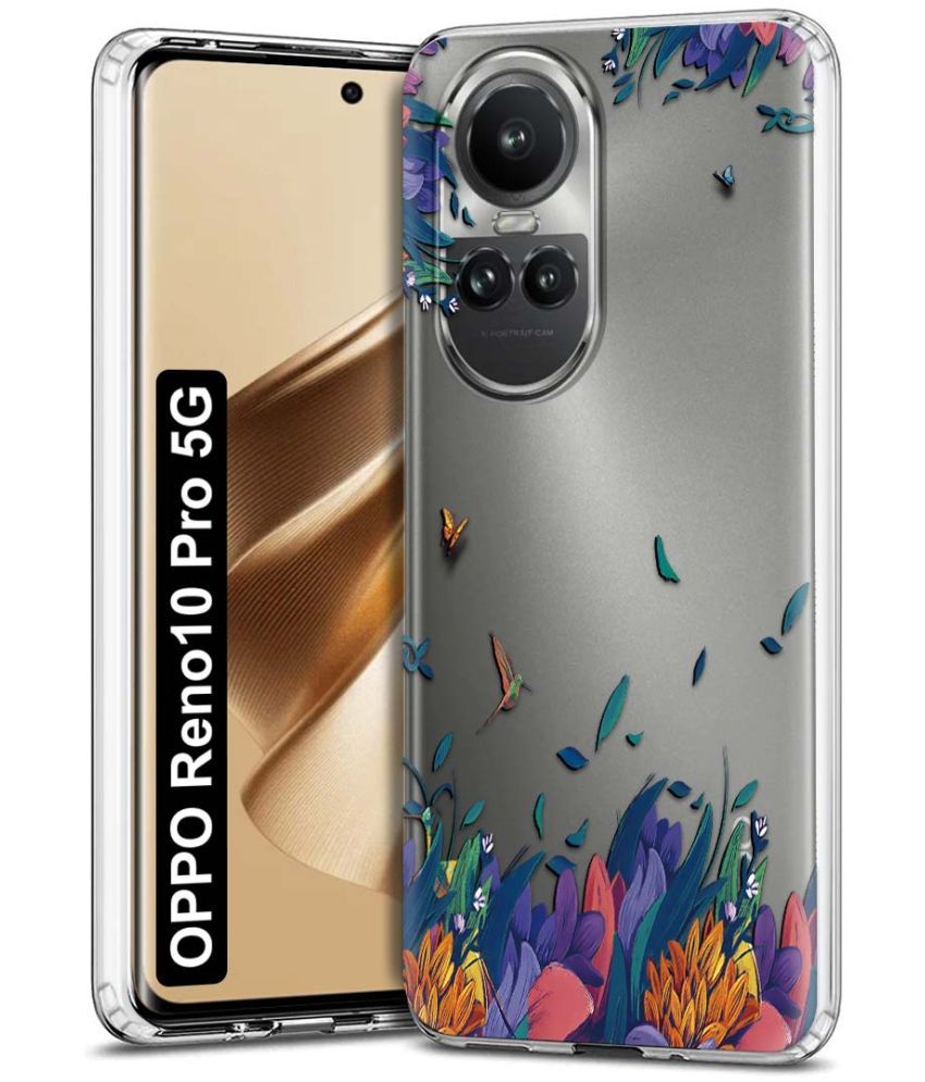     			Fashionury Multicolor Printed Back Cover Silicon Compatible For Oppo Reno 10 Pro ( Pack of 1 )