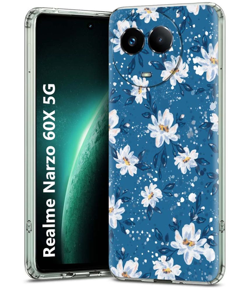     			Fashionury Multicolor Printed Back Cover Silicon Compatible For Realme Narzo 60x 5G ( Pack of 1 )