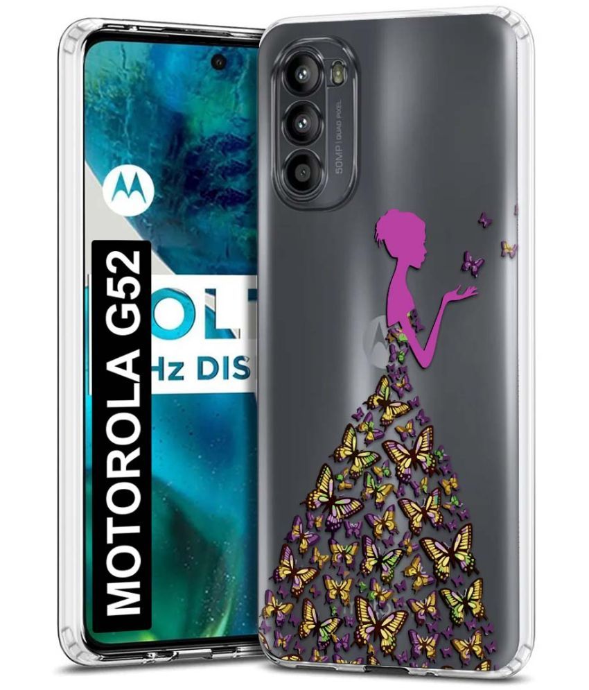     			Fashionury Multicolor Printed Back Cover Silicon Compatible For MOTOROLA g52 ( Pack of 1 )