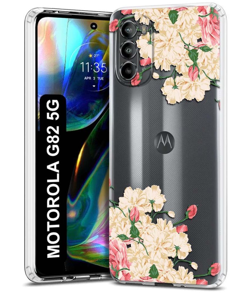     			Fashionury Multicolor Printed Back Cover Silicon Compatible For Motorola Moto G82 5G ( Pack of 1 )