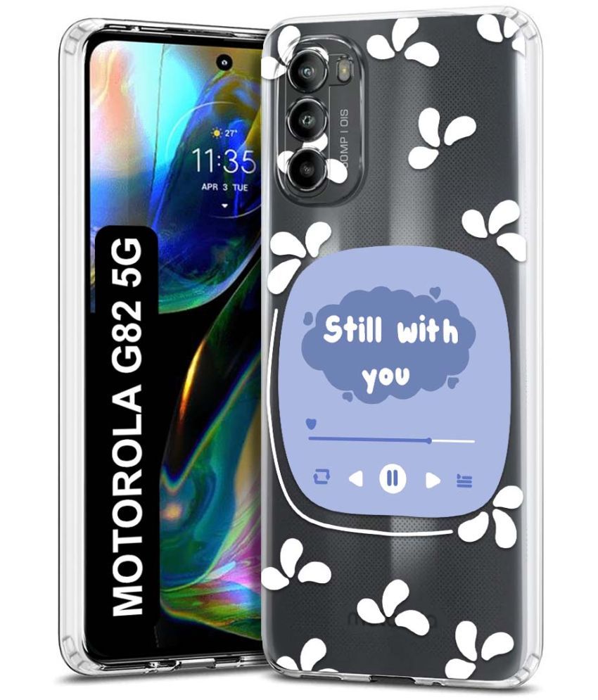     			Fashionury Multicolor Printed Back Cover Silicon Compatible For Motorola Moto G82 5G ( Pack of 1 )