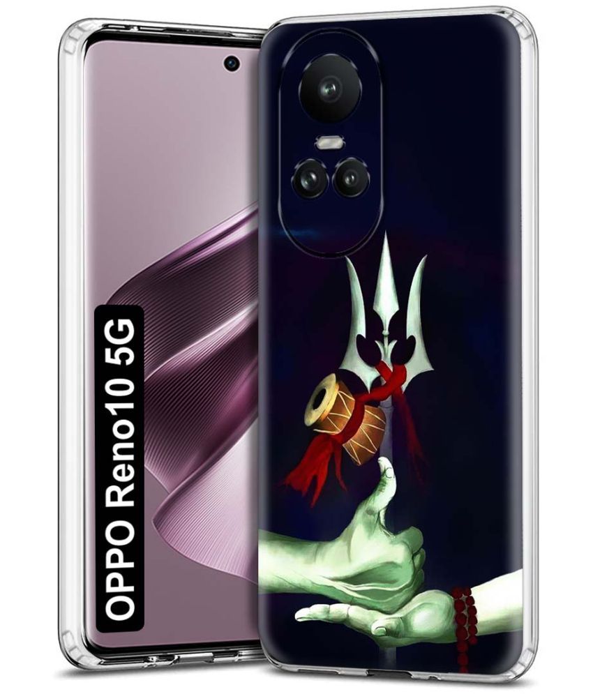     			Fashionury Multicolor Printed Back Cover Silicon Compatible For Oppo Reno 10 5G ( Pack of 1 )