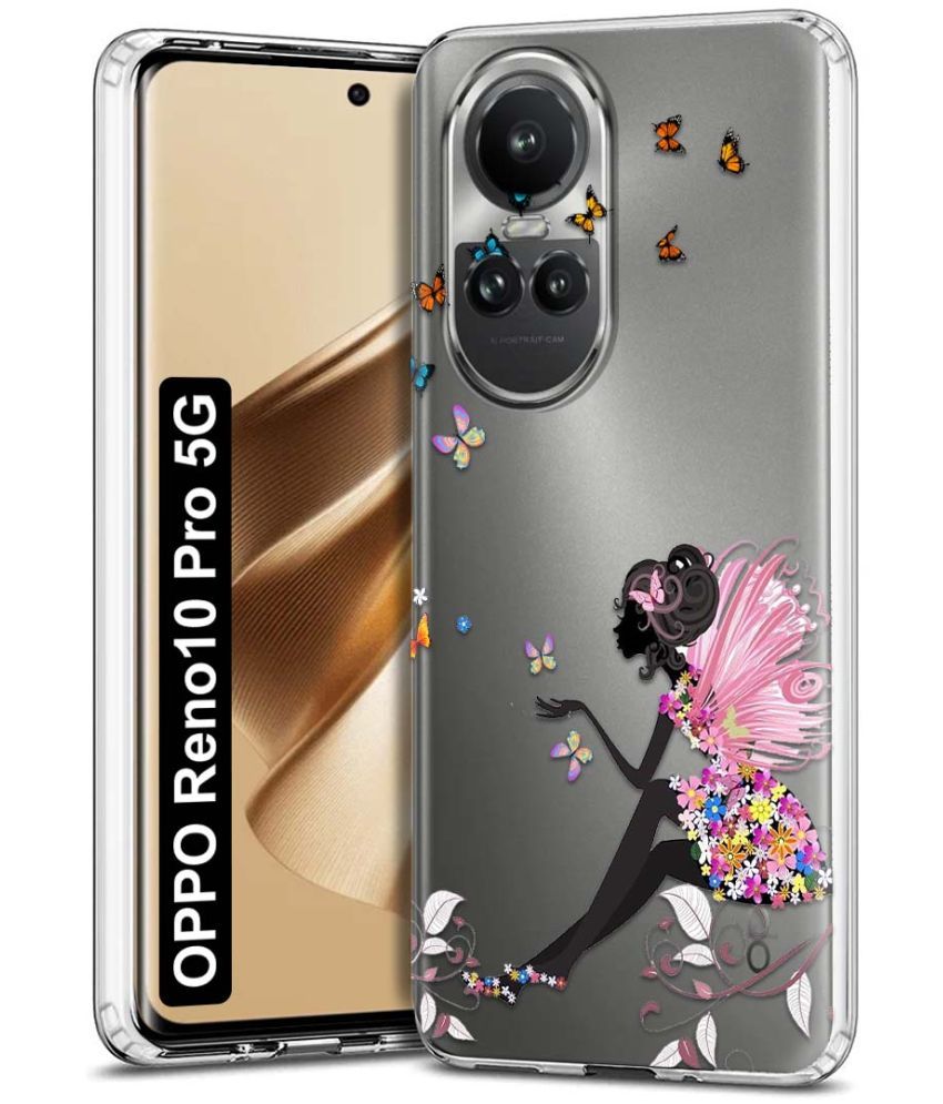     			Fashionury Multicolor Printed Back Cover Silicon Compatible For Oppo Reno 10 Pro ( Pack of 1 )