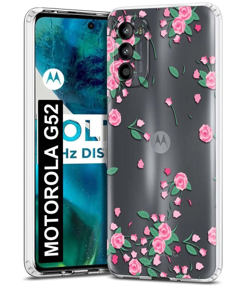     			Fashionury Multicolor Printed Back Cover Silicon Compatible For MOTOROLA g52 ( Pack of 1 )